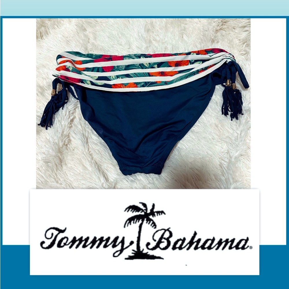 🔴Tommy Bahama tropical with tassel Bikini Bottom